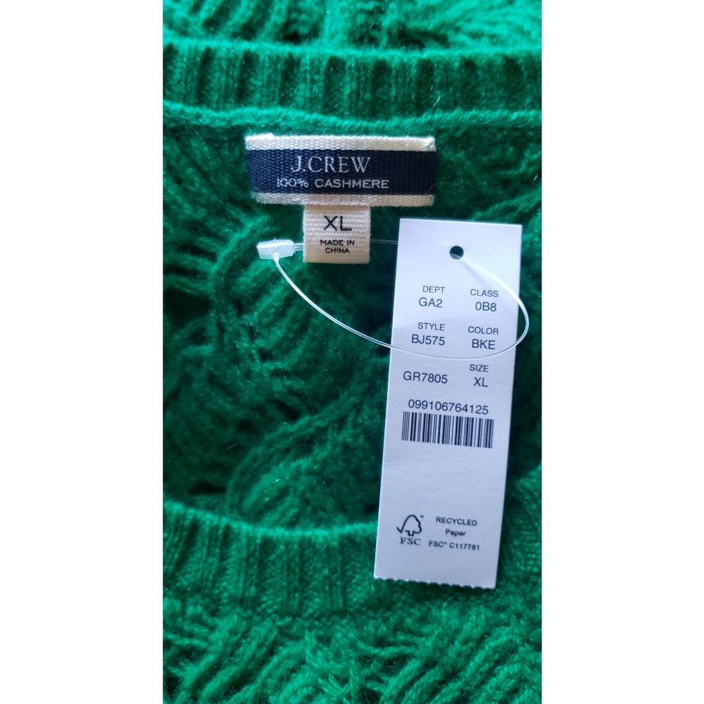 19. J.Crew Cashmere pointelle sweater shell - Picture 8 of 8